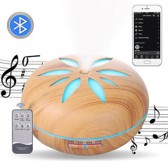 550ml Bluetooth Humidifier with Remote, Timer, Ultrasonic Mist & Mood Light