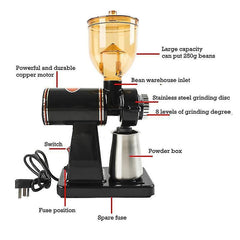 Electric Coffee Grinder - Stainless Steel Automatic Bean Grinder for Household Use