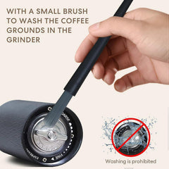 Manual Coffee Grinder - Adjustable Stainless Steel Hand Crank Coffee Mill, Portable