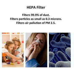 Mini Air Purifier for Bedroom & Car, Quiet Desktop Air Cleaner