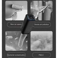 Air Ionizer Purifier for Car, Bedroom or Bathroom - Black Dashboard Unit