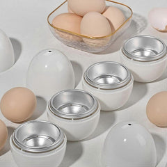 1/4 Egg Microwave Cooker with Lid, Quick Boiled Egg Maker