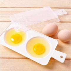 Plastic Double Egg Poacher, Microwave Egg Cooker