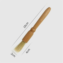 Coffee Grinder Brush Bamboo Handle Cleaning Brush Tool for Coffee Maker