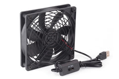 USB Cooling Fan with Speed Controller for Computer Case PC CPU Case DC 5V Office Use