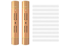 Car Air Vent Clip Air Freshener with Scent Sticks Metal Aroma Diffuser-Gold