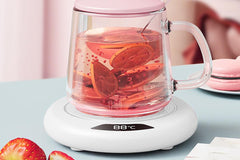 Electric Coffee Mug Warmer USB Cup With 3 Temp Settings-White