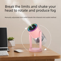 Star Projector Air Humidifier, Suitable for Home and Car Use - Pink