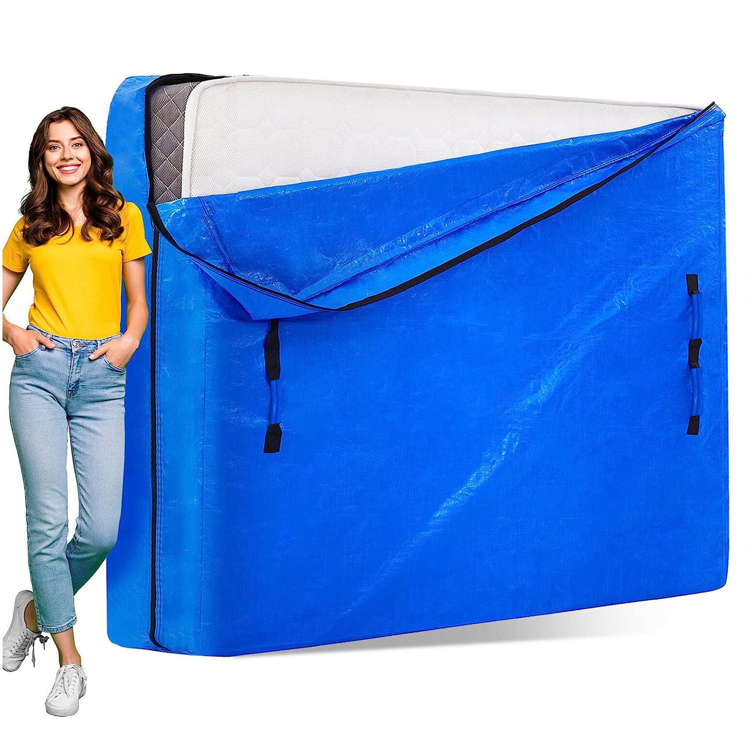 King Single Mattress Bag 207x110x38cm Waterproof Dust Cover