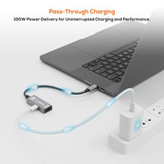 mbeat Tough Link USB-C to HDMI Adapter with 100W PD - Space Grey