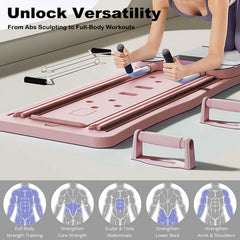 Abdominal Exercise Board Push Up Board Pilates Reformer Set Fitness Equipment