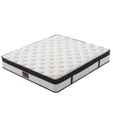 KINGSTON SLUMBER RelaxMax 31cm Queen Mattress, Medium, Euro Top, 5-Zone, Pocket Spring, Knitted Fabric