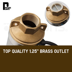 1HP Submersible Bore Water Pump Deep Well Irrigation Stainless Steel 240V