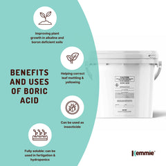 4.9Kg Boric Acid Powder Bucket 99.9% Pure Fully Soluble Granule Pest Ant Roaches