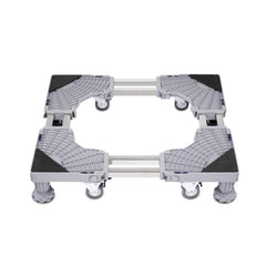 Adjustable Appliance Base Stand - Lock Wheel Trolley For Washing Machine Fridge