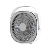 Tooleroo3-Speed USB 20cm Desktop Fan - Quiet Portable Lightweight Rechargeable Cooler