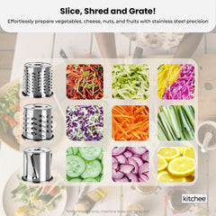 Kitchee Slicer Shredder Grater 3 Attachments - Compatible with KitchenAid Mixer