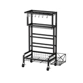 Social Hike Gym Equipment Storage Rack on Wheels - Dumbbells Weights Organiser