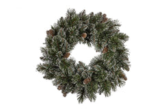 Christabelle 61cm Christmas Wreath Cashmere Pine with LED Lights Front Door Decoration Ornament