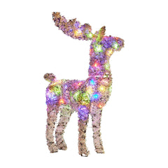 Christabelle 112cm Animated Reindeer Christmas Led Lights Tinsel Xmas Decor