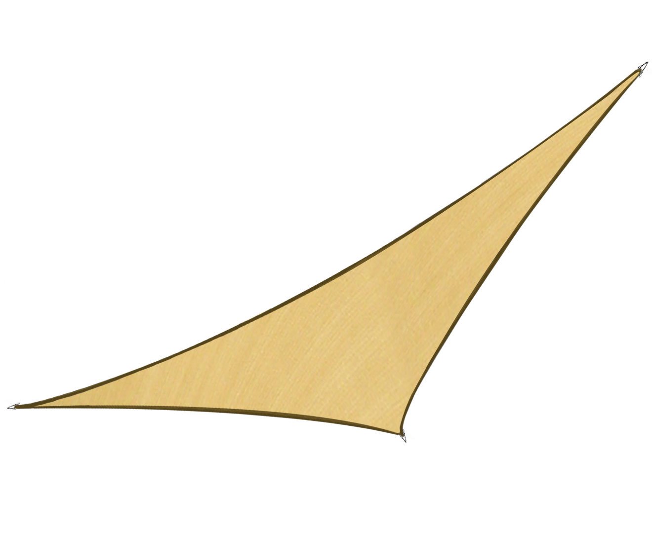 Wallaroo Triangular Shade sail: 8m x 8m x 8m - Sand