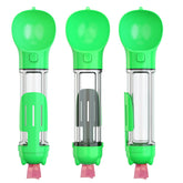 YES4PETS 4 in 1 Portable Pet Dog Puppy Cat Drinking Mug Water Feeder Bottle Valve Travel Bottle Green
