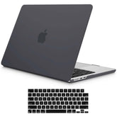 15 inch Air 2023 MacBook Air Matte Case A2941 M2 Chip Hard Shell Case Keyboard Cover Black