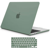 15 inch Air 2023 MacBook Air Matte Case A2941 M2 Chip Hard Shell Case Keyboard Cover Midnight Green