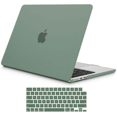 15 inch Air 2023 MacBook Air Matte Case A2941 M2 Chip Hard Shell Case Keyboard Cover Midnight Green