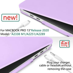 Purple MacBook Pro 13 Inch Case 2016-2023 M1 M2 A2338 A2289 A2251 A2159 Hard Shell Case Keyboard Cover