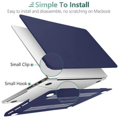 Suitable for MacBook Pro 16 inch Case 2023 2022 2021 M2 A2780 A2485 M1 Pro/Max Hard Shell Case Keyboard Cover Blue