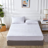 100% Ultra-Soft Cotton Quilted Anti-Microbial Mattress Cover Protector - Single Size