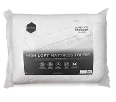 2000GSM STANDARD MICROFIBRE MATTRESS TOPPER - SINGLE