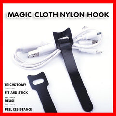 10/20/50PCS Reusable Hook and Loop Cable Ties Nylon Wire Cord Strap Organizer - 150 mm* 20 PCS