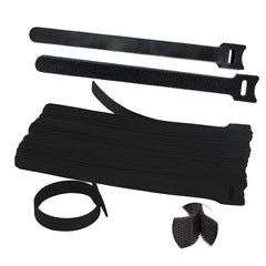 10/20/50PCS Reusable Hook and Loop Cable Ties Nylon Wire Cord Strap Organizer - 250 mm* 50 PCS