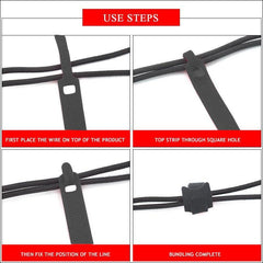 10/20/50PCS Reusable Hook and Loop Cable Ties Nylon Wire Cord Strap Organizer - 250 mm* 50 PCS