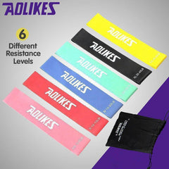 Aolikes Resistance Bands Power Heavy Strength Exercise Fitness Gym Yoga - Black 500*50*1.1 (35-40 lbs)