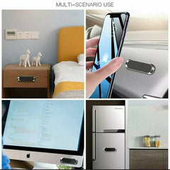 Phone Holder Mount Dashboard Stand for Car Mobile Smartphone Mini Size Grip Pad - Silver *1 Unit