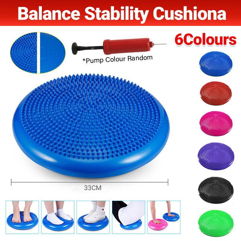 Balance Stability Cushion Wobble Air Disc Ankle Knee Strength Rehab Exercise - Purple