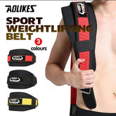 Fitness Weight Lifting Belt Barbell Dumbell Training Back Support Men Women L - Black-L