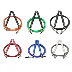 Aolikes Adjustable High Speed Steel Skipping Jump Rope Dual Bearings Gym Boxing - Green