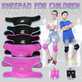 S Size Kid Knee Pad Crash Proof Antislip Basketball Dance Skating Protector - Black+Grey