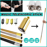 Magic Telescopic Portable Martial Arts Metal Pocket Staff Pocket 110Cm-150Cm - Silver1.3M