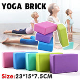 2PCS Yoga Blocks Foam Brick Fitness Exercise Stretch Gym Pilates Tool - Blackish Green