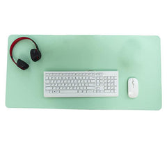 Large Leather Mouse Pad 80x40cm Desk Mat Gaming Extended Waterproof Anti Slip - Grey
