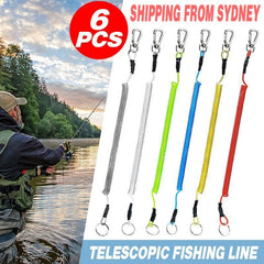 6X Fishing Lanyards Boating Ropes Kayak Secure Pliers Lip Grips Tackle Fish Tool - Multicoloured