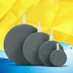 Round Air Stone Disk Bubble Diffuser Airstone Hydroponics Aquarium Fish Tank - 10cm