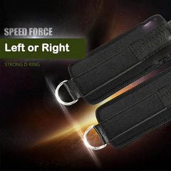 Aolikes Weight Lifting Ankle D-Ring Strap Cable Kickbacks Attachment Gym Leg - Left