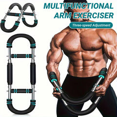 Multi Functional U Shaped Arm Strength Trainer Adjustable Home Exercise Device
