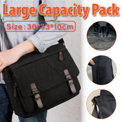Canvas Messenger Shoulder Bag Large Capacity Crossbody Travel Work Handbag